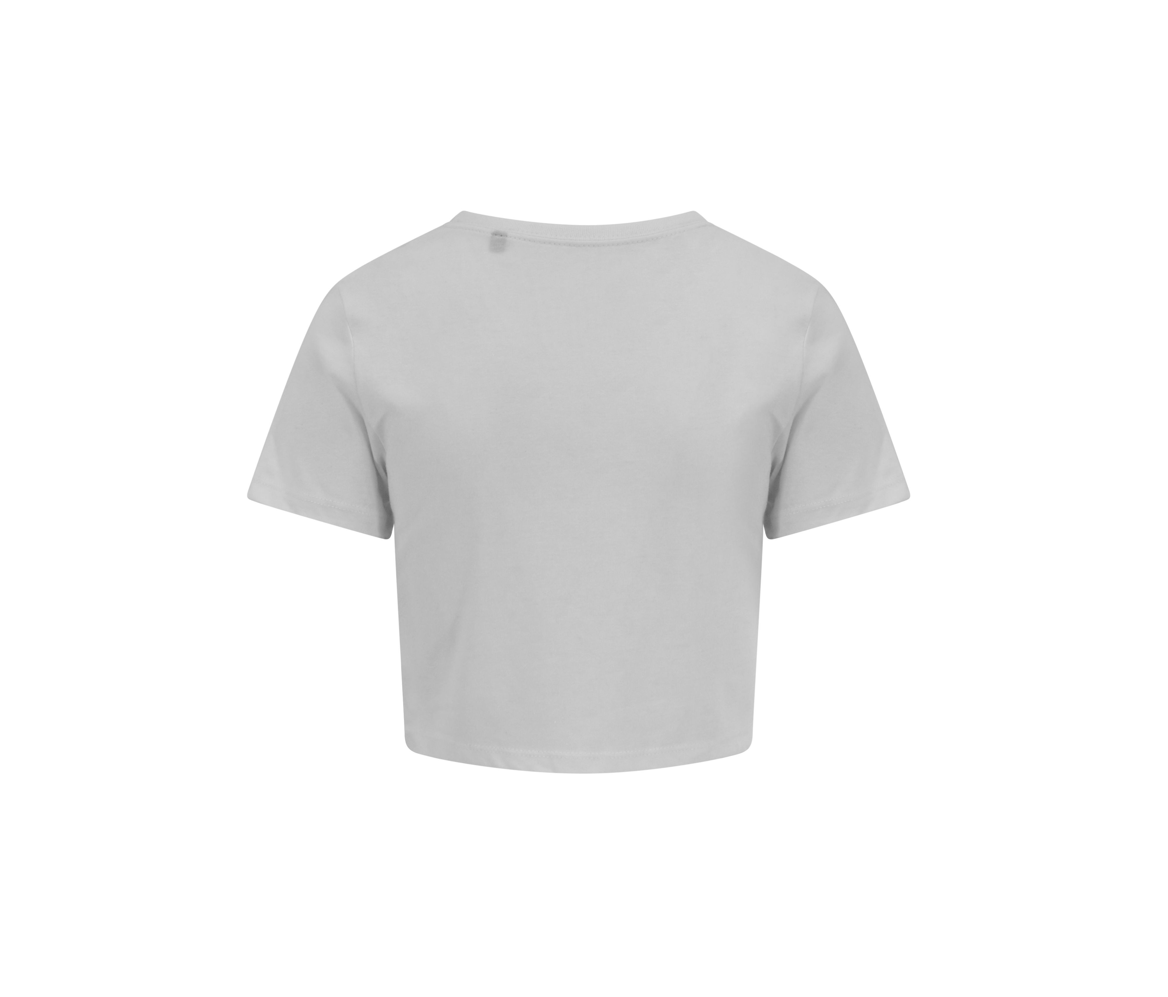 WOMEN' S TRI-BLEND CROPPED T