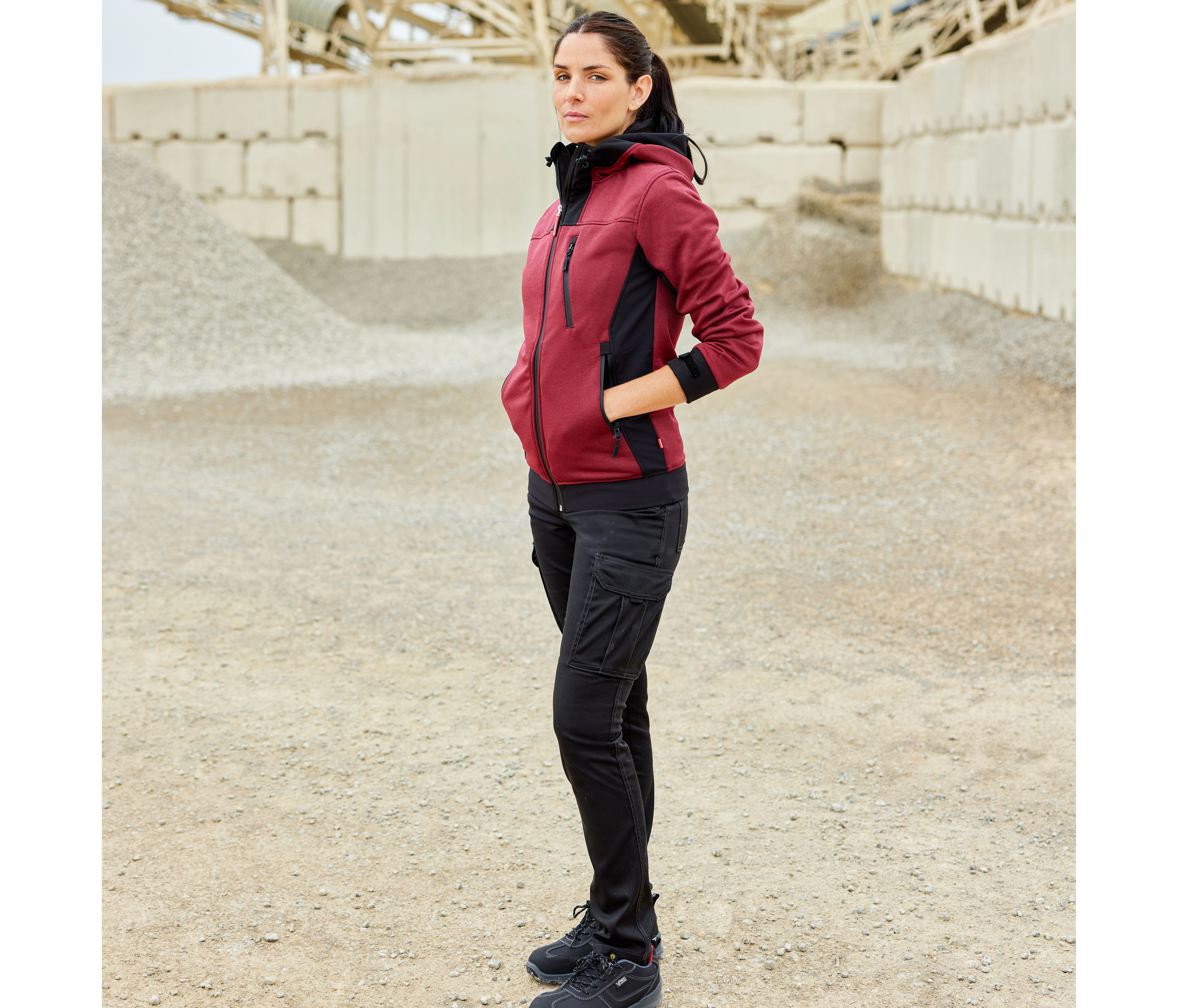 PANTALON STRETCH MULTI-POCHES FEMME