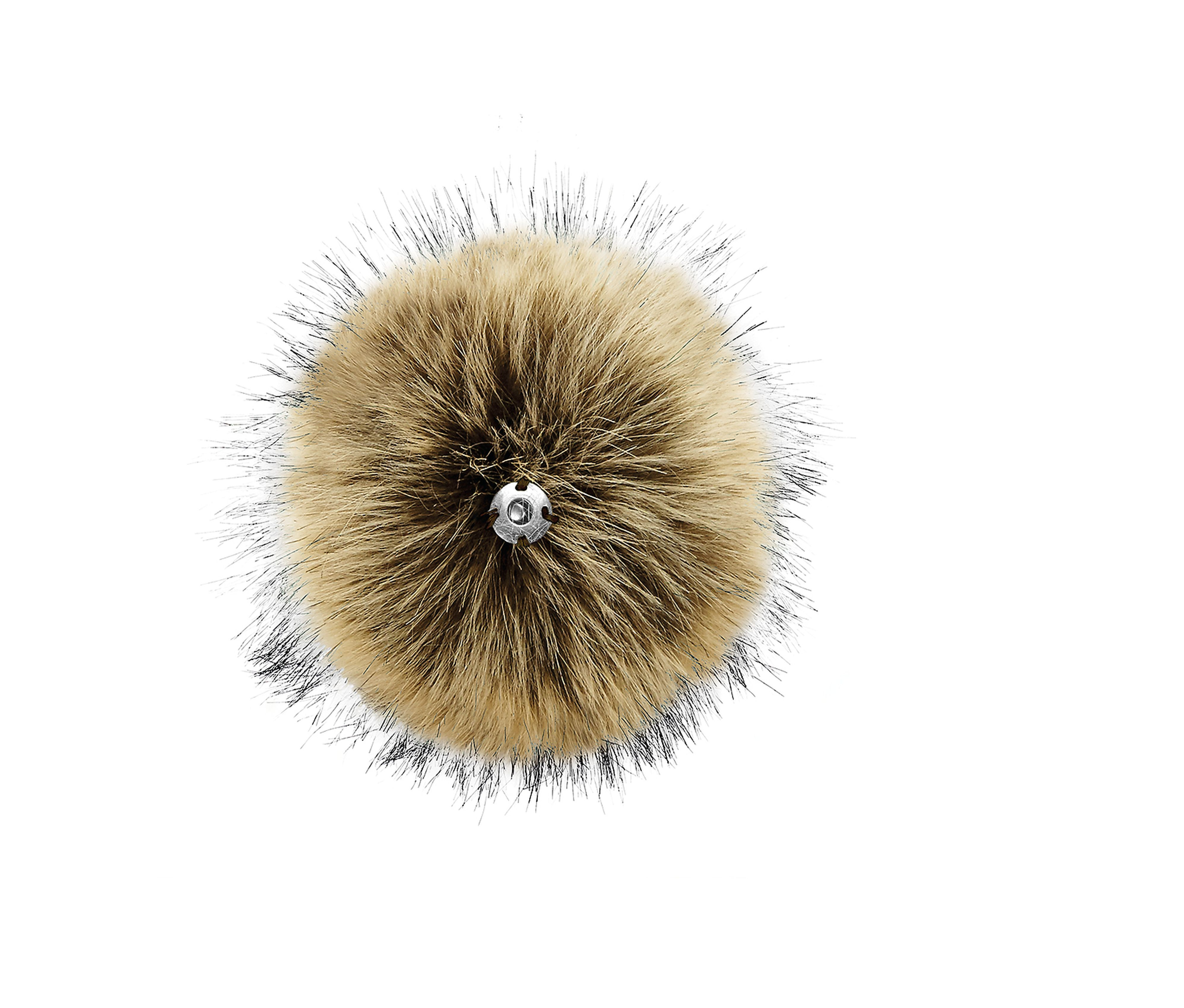 FAUX FUR POP POM KEY RING