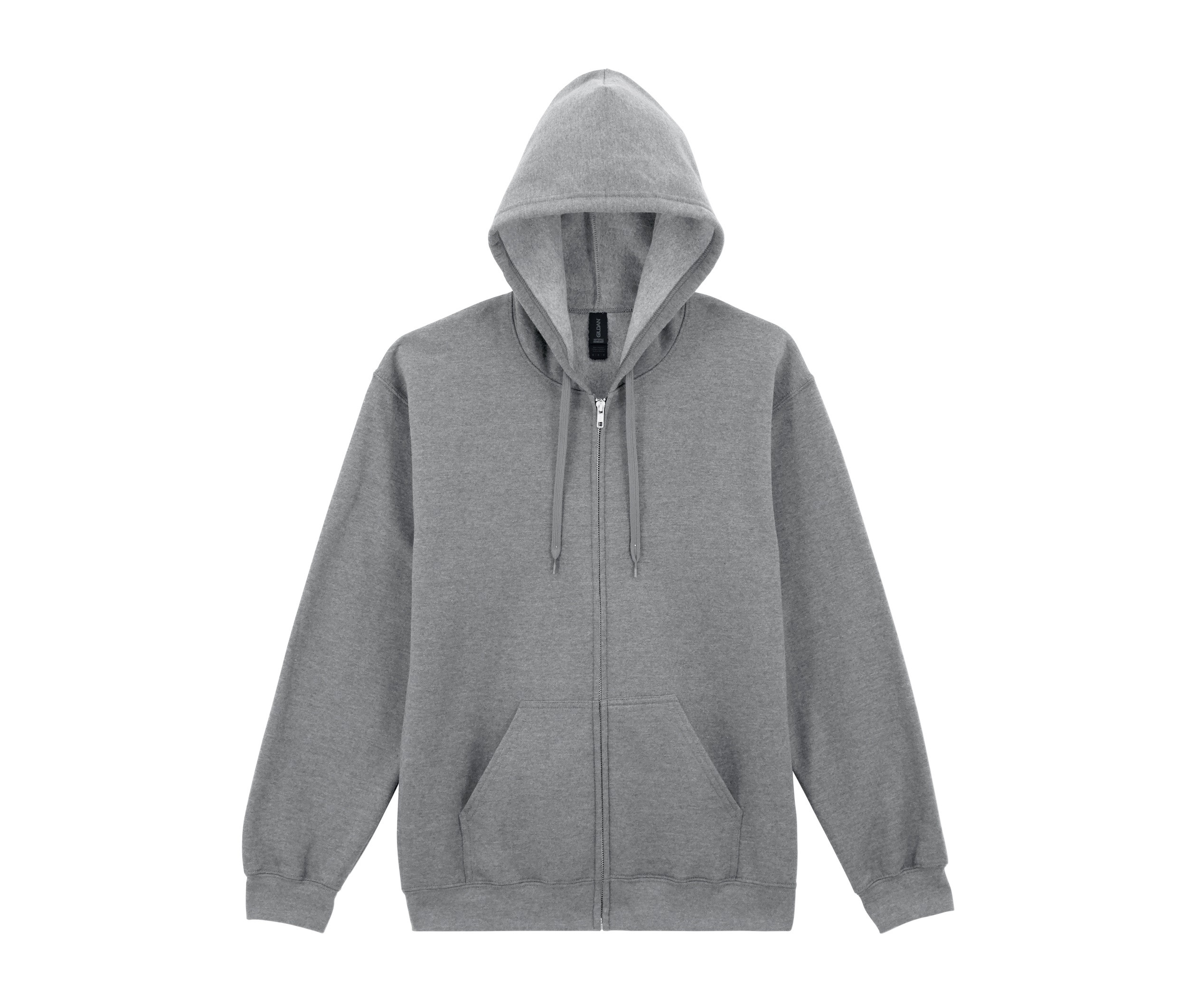 SOFTSTYLE MIDWEIGHT FLEECE ADULT FULL ZIP HOODED SWEATSHIRT