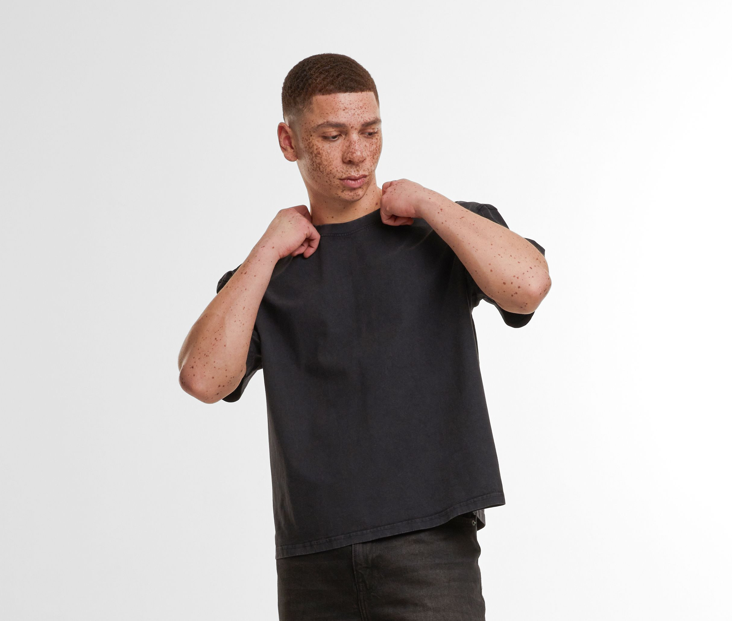 VINTAGE CROPPED HEAVY OVERSIZE TEE