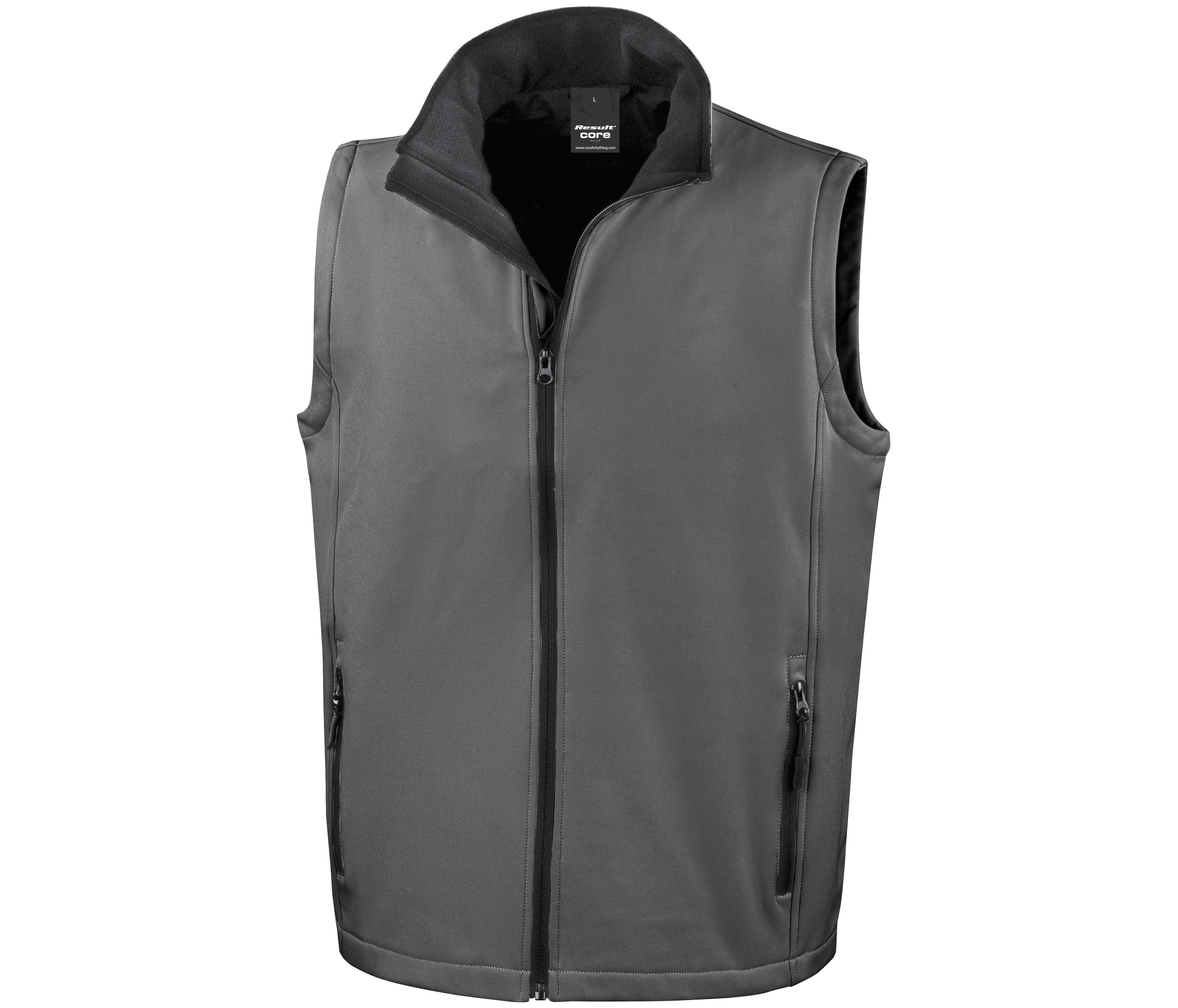 MENS PRINTABLE SOFTSHELL BODYWARMER