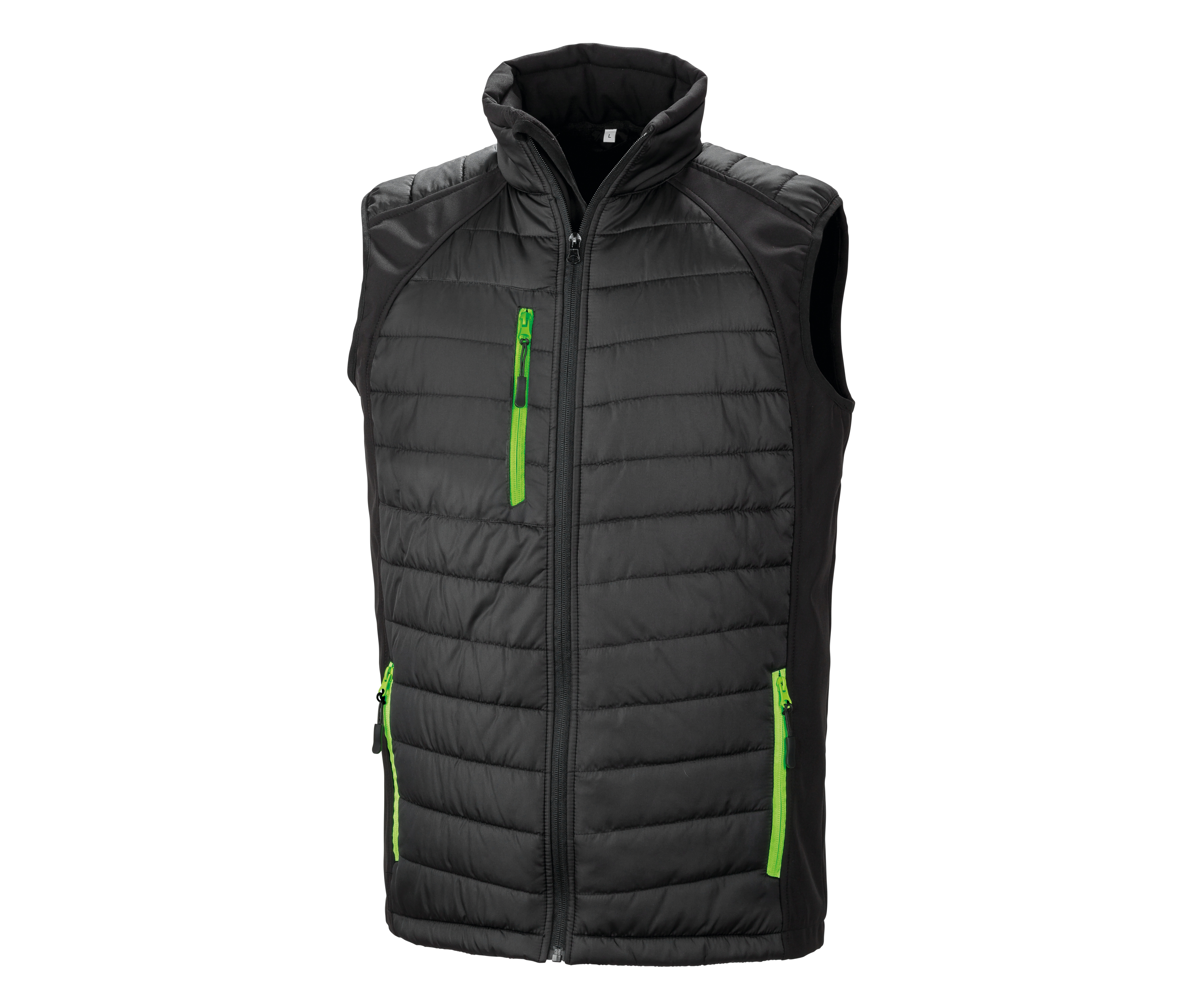 BLACK COMPASS PADDED SOFTSHELL GILET
