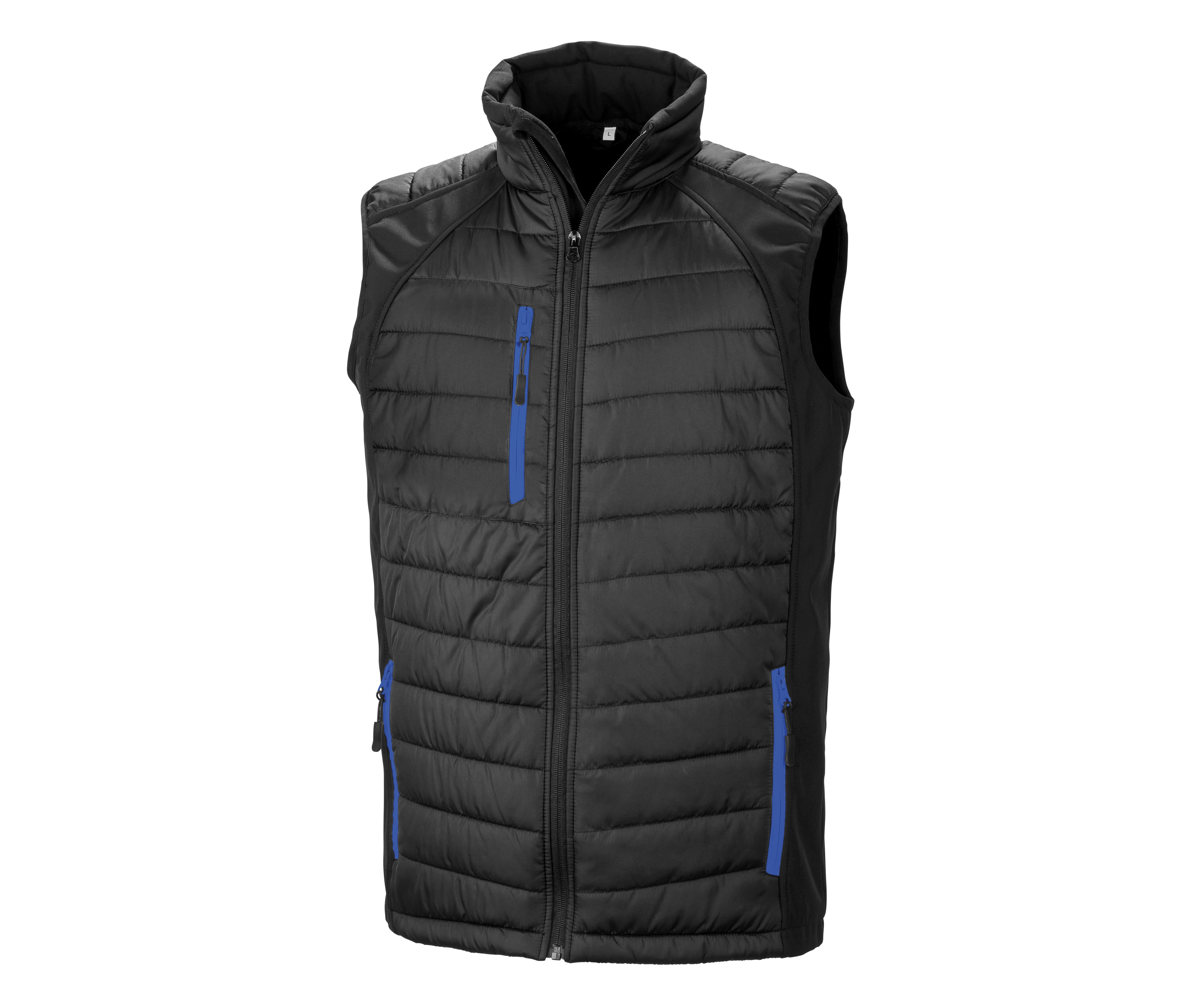 BLACK COMPASS PADDED SOFTSHELL GILET