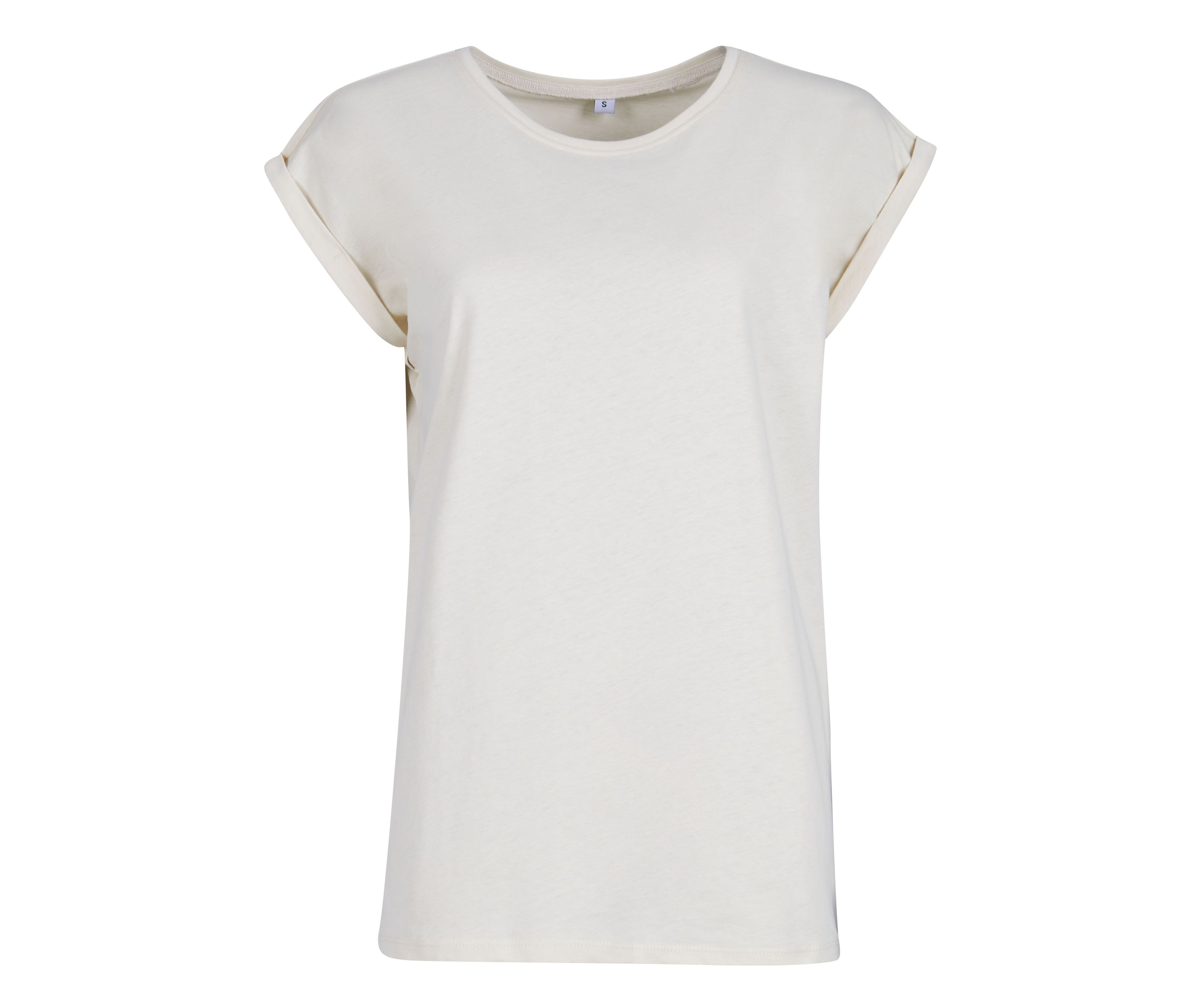 LADIES EXTENDED SHOULDER TEE