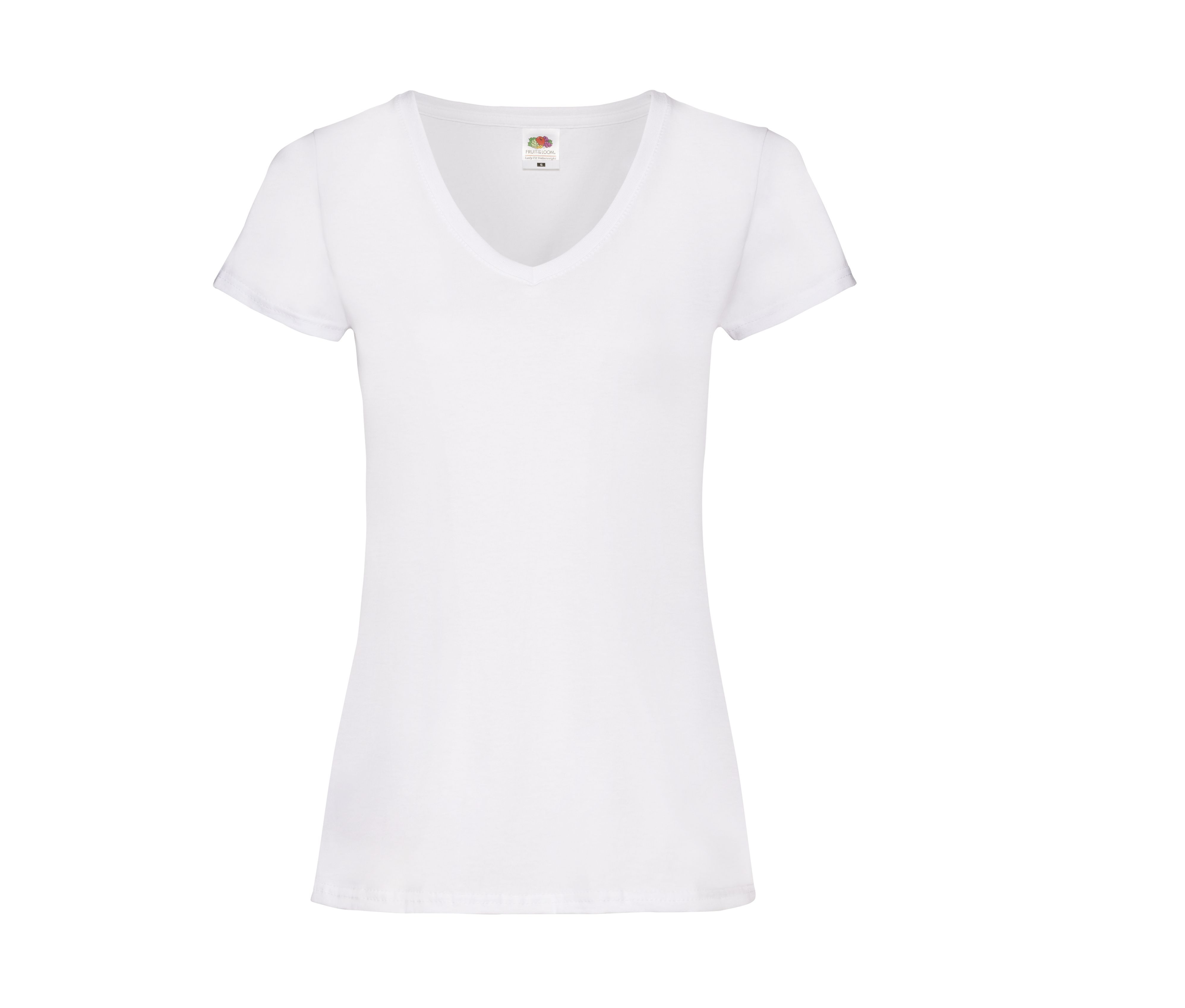 LADIES VALUEWEIGHT V-NECK T